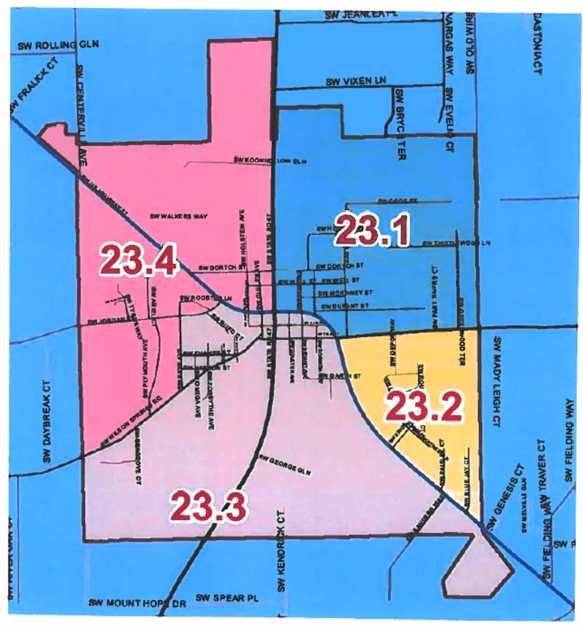 Fort White Council Districts